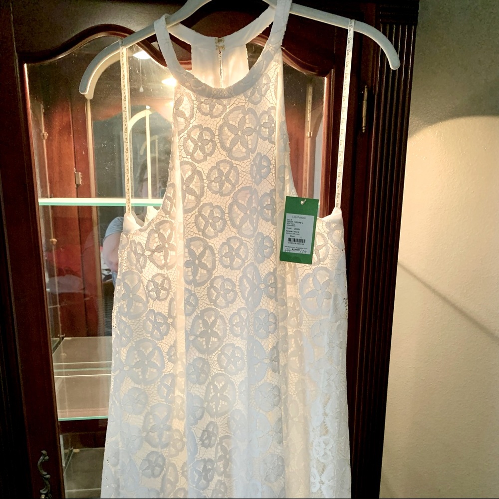 NWT Lilly Pulitzer white patterned dress BEAUTIFUL! Limited edition pattern!